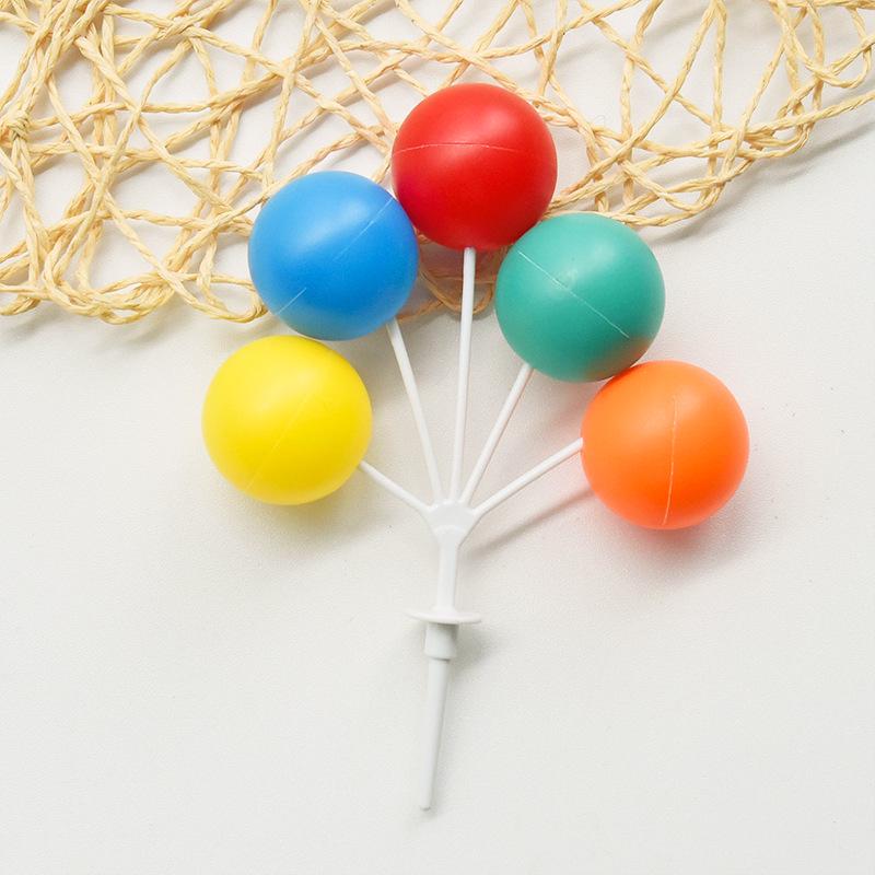 Cute Bear & Smiley Face Birthday Candle Inserts - Cartoon Cake Decorations for Kids