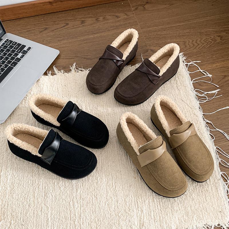 Fashionable Versatile New Autumn Winter Warm Women's Cotton Shoes Casual  Comfortable Non Slip Soft Soled Women's Shoes