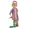 Walking Robot Clockwork Toy Vintage Metal Collectible Interesting Handmade Repairman Robot Windup Toys for Birthday Gift Decoration