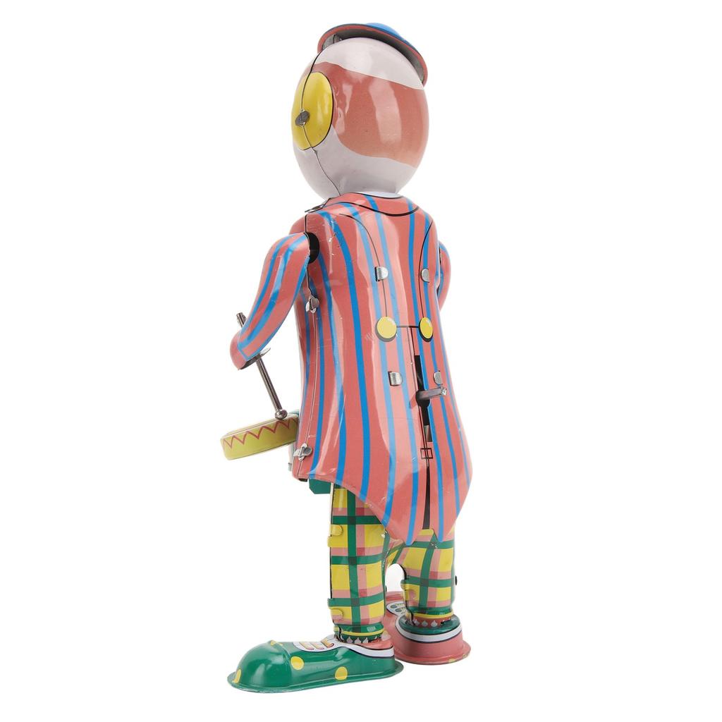 Walking Robot Clockwork Toy Vintage Metal Collectible Interesting Handmade Repairman Robot Windup Toys for Birthday Gift Decoration