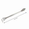 Silver Gardening Cultivator 3-Prong Root Rake Pick Durable Soil Loosening Tool
