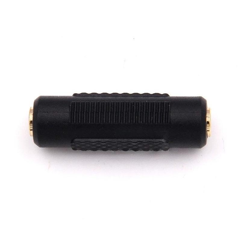 1PC Hot Sale 3.5mm Female To Female F/F Audio Stereo Adapter Headphone Jack Connector Cables Coupler Extension Plug