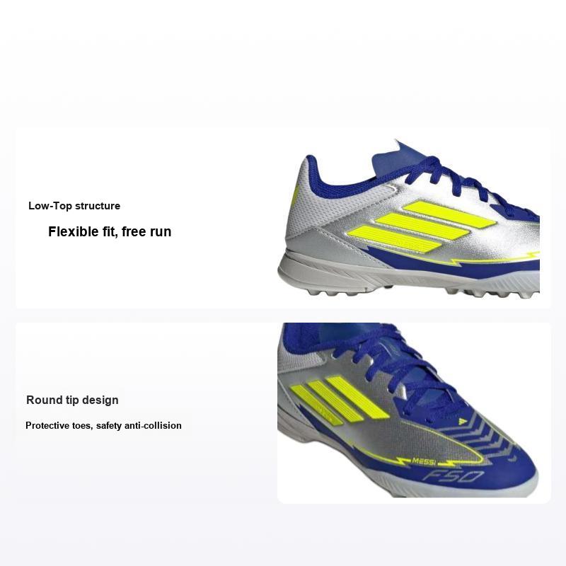 adidas Messi Adizero F50 League TF K La Vida Rapida Pack Kids Sneakers Silver Silver-Metallic Solar-Yellow IH0925 38