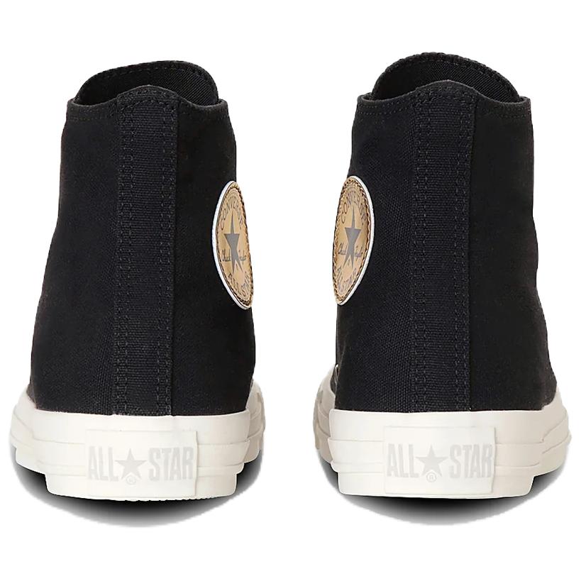 Converse All Star Goldpatch Hi Fashion Versatile High-Top Canvas Shoes Unisex Sneakers Black 31313380-210