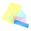 4pcs Templates Rulers Colorful Plastic Number Letter Pattern Drawing Stencils Kit for Children