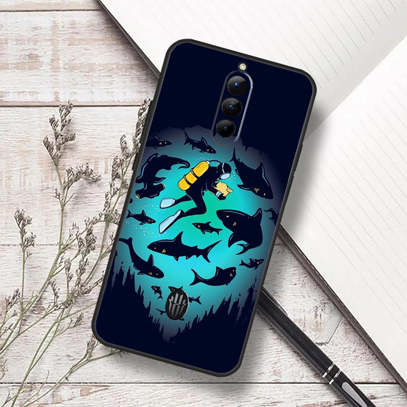 Scuba Diving Diver Case For ZTE Nubia Red Magic 8 9 10 8S 9S 10S 11 Pro Plus 6 7 6S 7S Pro 5G 6R 10 Air Funda