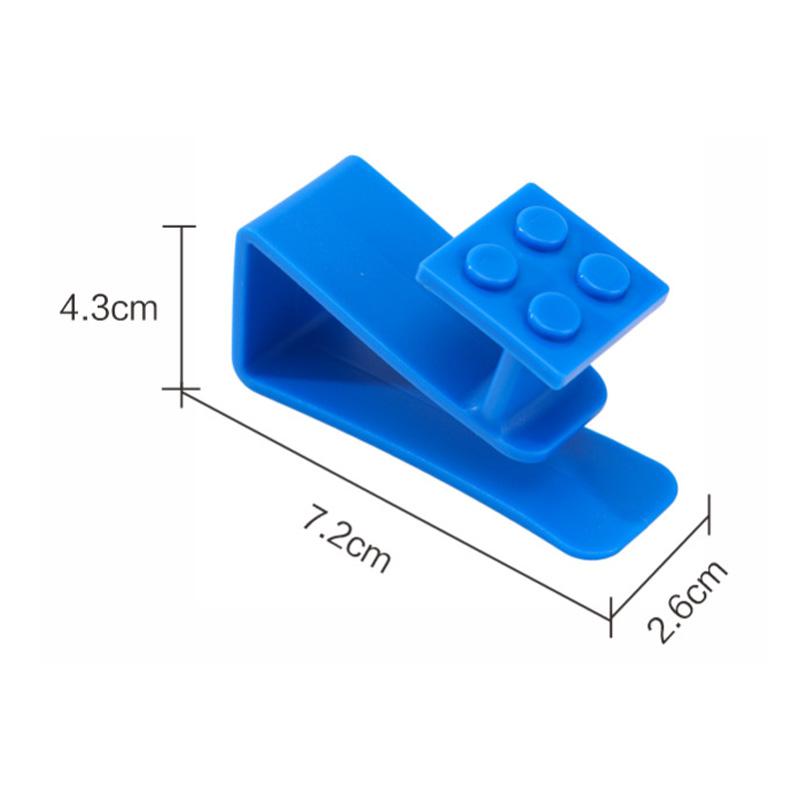Baustein Cartoon Haken zum Aufhängen von Müllbeuteln Plastiktüten an Schranktüren Einfache Installation Heimküchenorganisation Mehrzweck-Nutzhänger