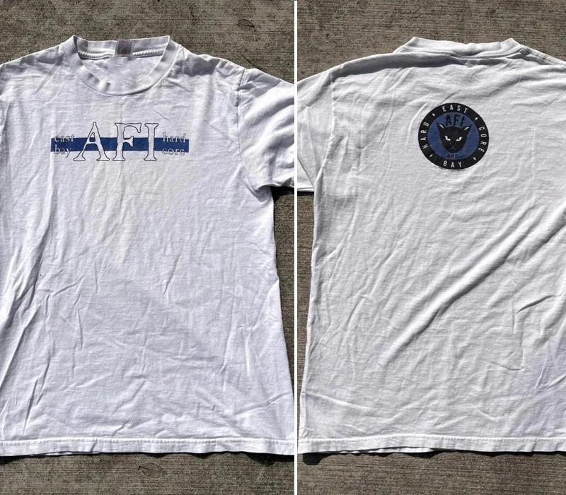 2001 AFI East Bay Hardcore band short sleeve 2 side shirt Unisex T-Shirt XXXXL