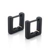Surgical 316L Stainless Steel Heart Square Rectangular Geometric Stud Earrings For Women Men Boys and Girls Body Piercing Huggie