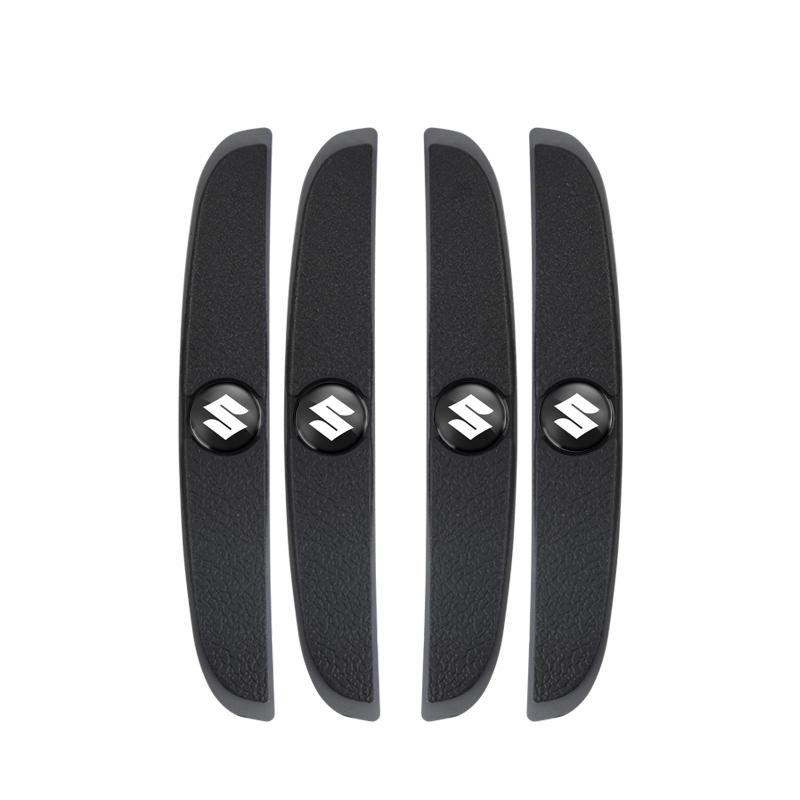 4Pcs Rubber Anti Collision Strip Car Door Rearview Mirror Protector Stickers For Suzuki Swift Vitara Jimny Samurai Baleno Kaiser