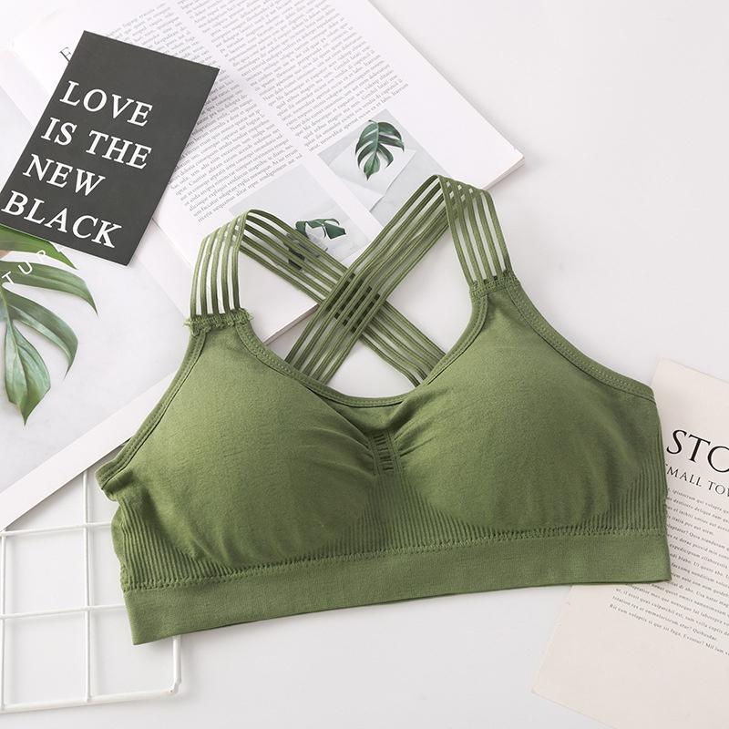 Breathable Athletic Fitness Running Gym Vest Tops Sportswear Bras Women YogaSport Bra Women Shockproof Sexy Back Sports Bras