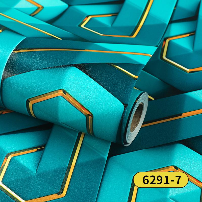 High-End Geometric 3D Wallpaper: Self-Adhesive, Waterproof, Moisture-Proof for E-sports or Home Decor