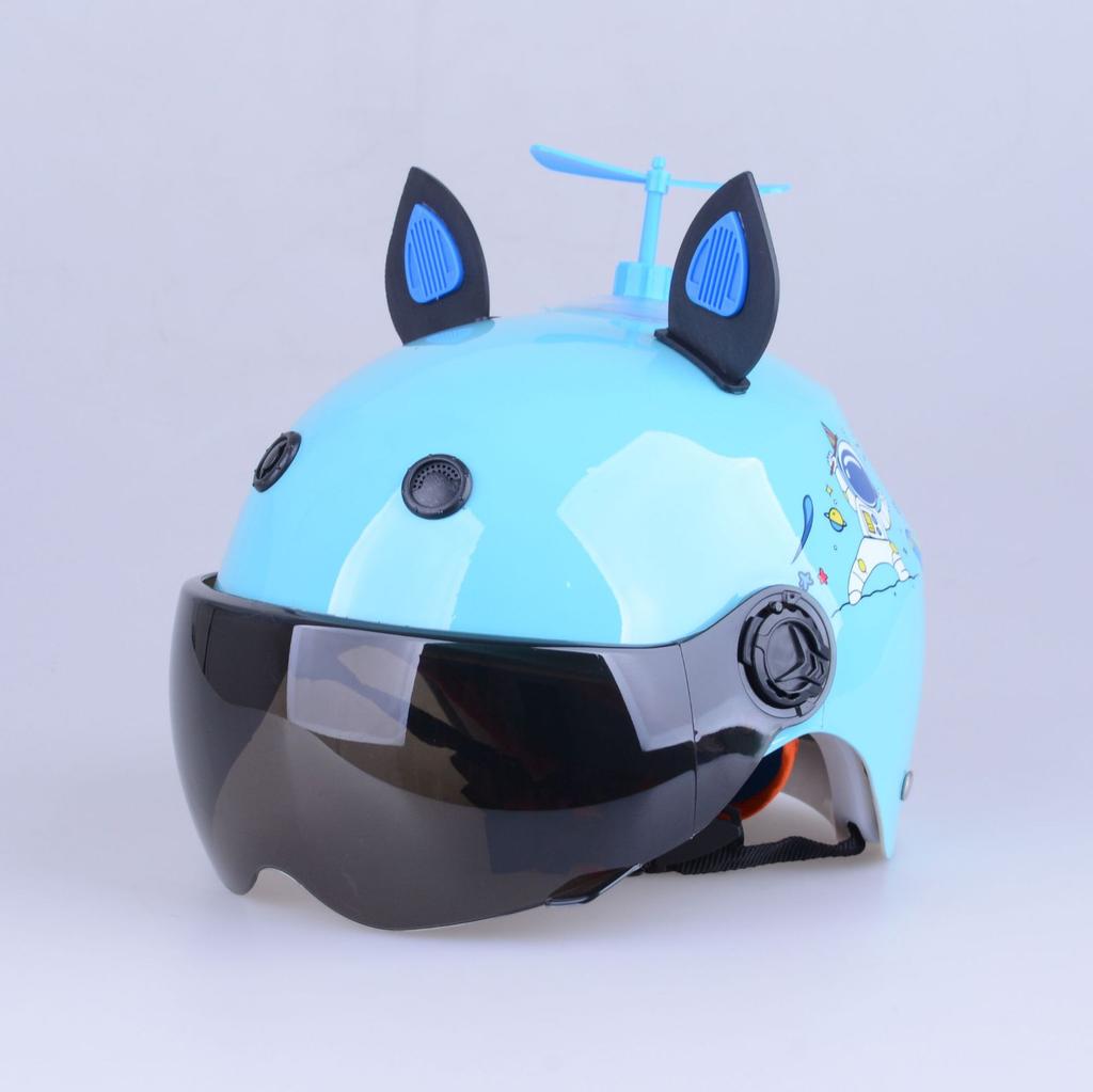 Children's Half Helmet Electric Vehicle Anti-fog Helmet Summer Full Helmet Boys and Girls Elementary School Helmet