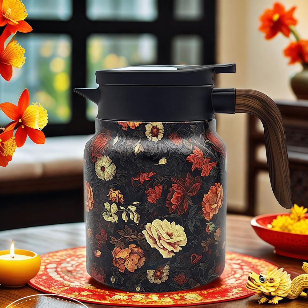 316 Steel 1000ML Large-capacity Coffee Pot Thermal Separation Simple Pot Ke Exquisite I0A4