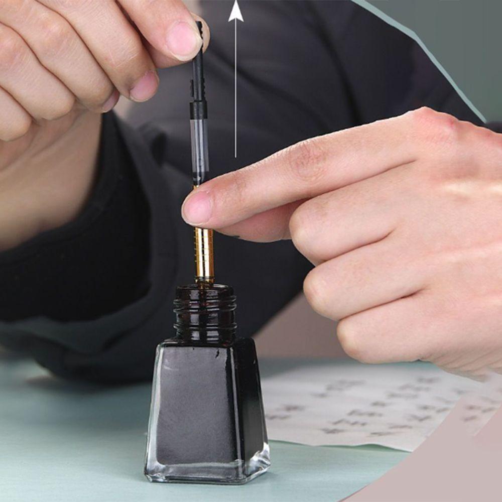 Soft Morandi Calligraphy Brushes Metal Rod Weasel Hair Regular Script Brush Reusable Practice Calligraphy Pen-type Brush Writing