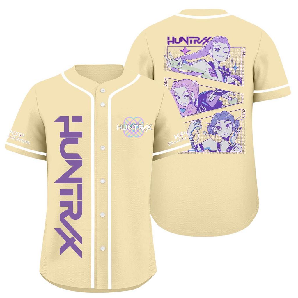 Children's Casual Cartoon Print Short-sleeved Baseball Jerseys Children's Sportswear Top