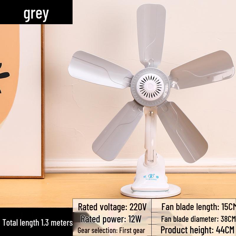 Compact Silent Clip Fan for Dorm and Bedroom