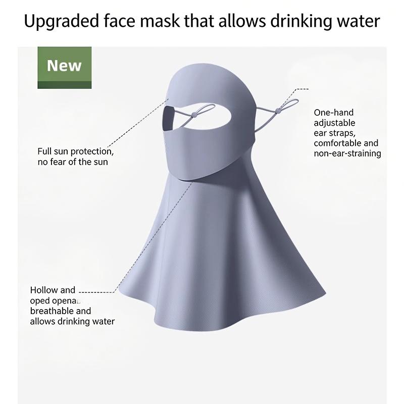 Damen Sonnenschutz-Gesichtsmaske Atmungsaktiv Und UV-Schützend Geeignet Für Sommer Outdoor Radfahren