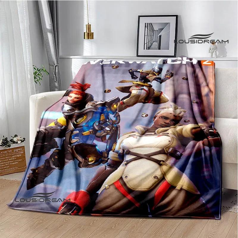 3D Game Overwatch printed blankets warm Flange blankets Soft and comfortable blanket Home travel blanket birthday gift