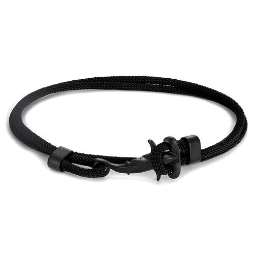Small Fresh Black Small Hammerhead Shark Bracelet Milan Rope Multi-Turn Adjustable Hand Rope Worker
