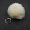 Niedlicher Bommel-Schlüsselanhänger mit buntem, flauschigem Ball, gefälschter Kaninchenfell-Schlüsselanhänger, schöner Damen-Modeschmuck