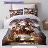 Supernatural Pattern Bedding Set Quilt Cover Pillowcase Home Decor Gift (1 * Duvet Cover + 2 * Pillowcase, Without Core)