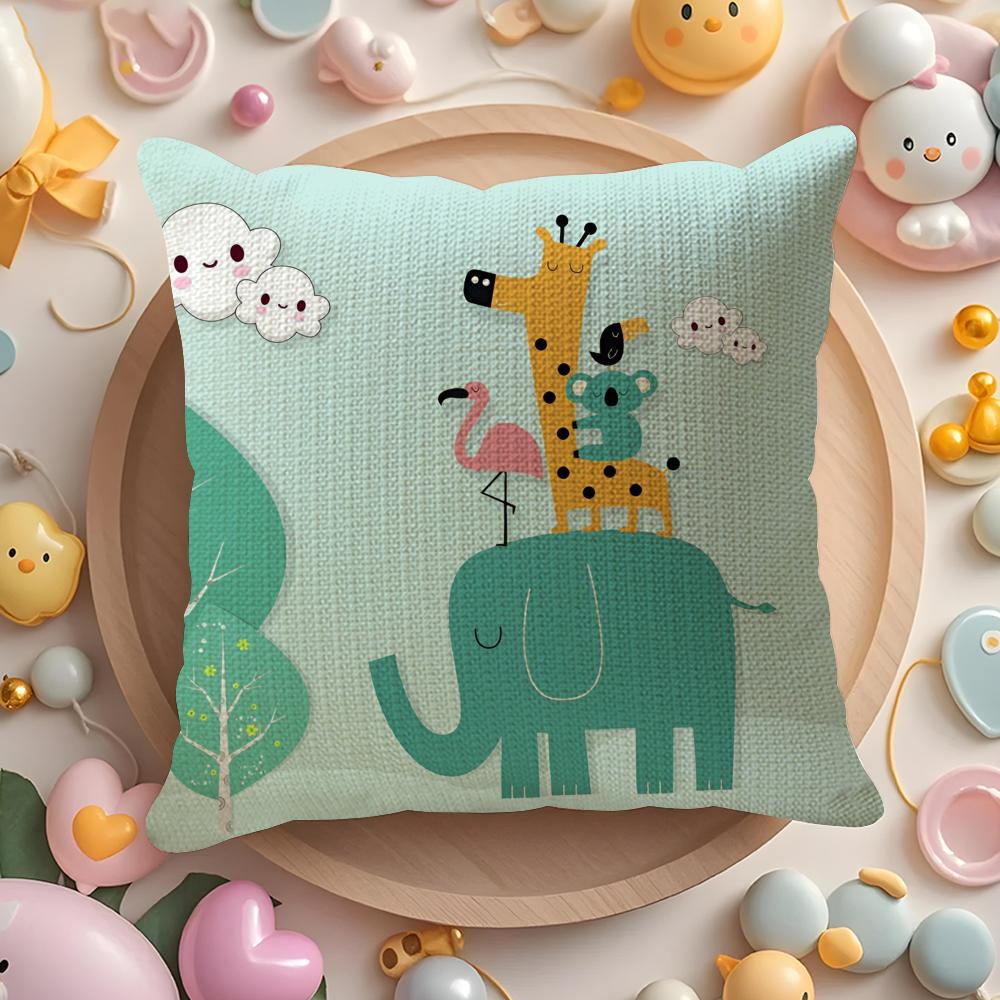 Nordic Modern Anime Pillow Case Pattern Printed Pillowcase for Living Room Sofa Cushion Cover & Bedroom Decor