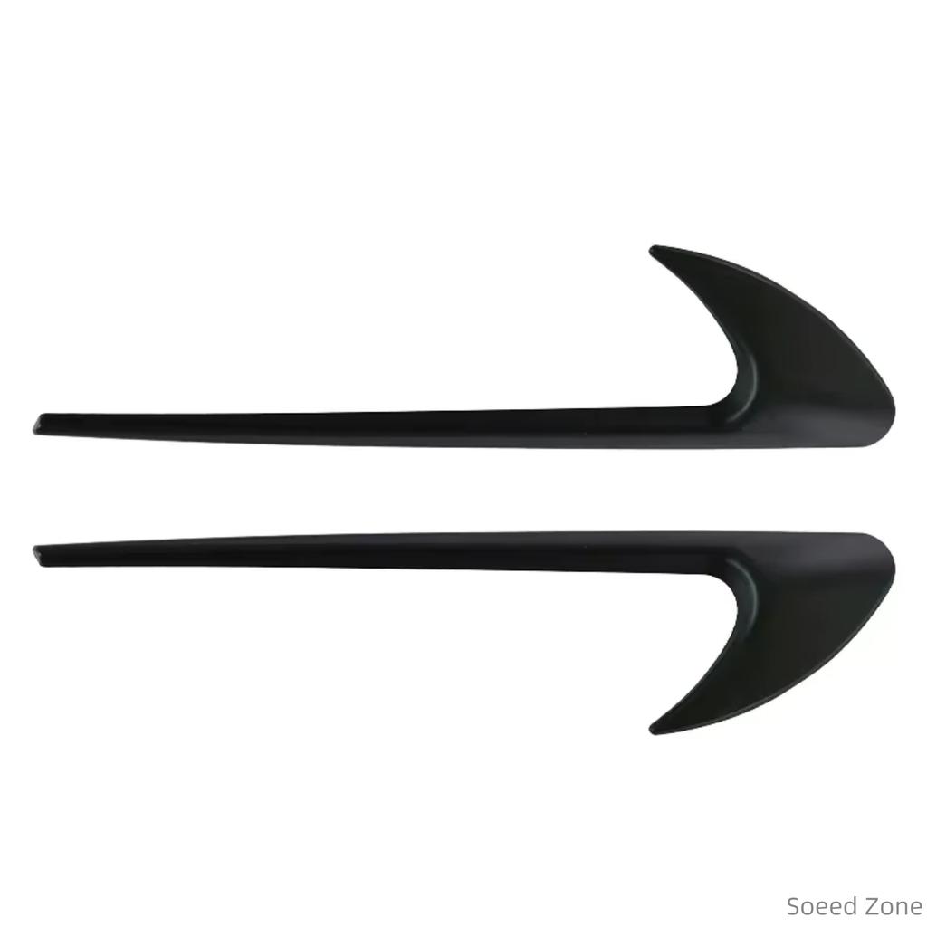1Pair ABS Car Side Wing Fender Sticker Badge Emblem Decals
