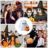 Ghost Pumpkin Figurine Halloween Miniature Figurines Mini Lovely Cartoon Pumpkin Ghost Ornaments Home Office Desk Decor