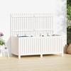 VidaXL Garden Storage Box White 147x68x64 Cm Pine Wood 823851