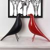 Resin Craft Bird Figurine Statue Office Ornaments Sculpture Home Decoration Accessories Bird Sculpture black