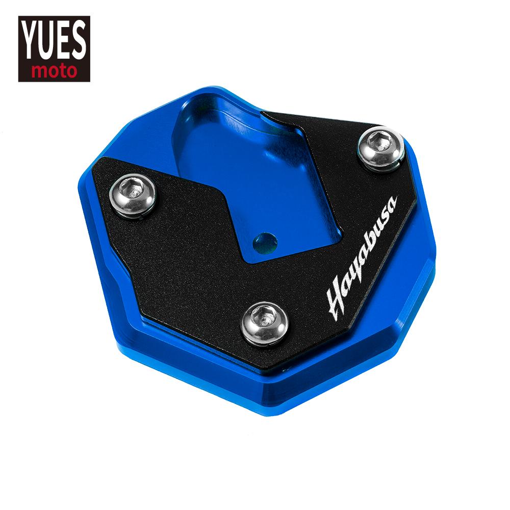 Motorcycle Accessories CNC Kickstand Side Stand Enlarge Extension For SUZUKI HAYABUSA GSX1300R GSX R 1300 2007-