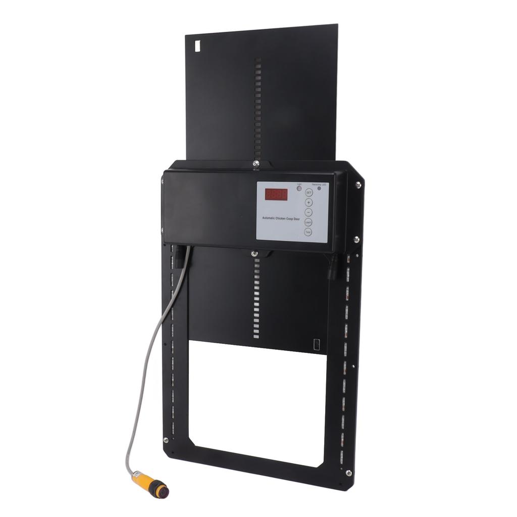 Light Sense Chicken House Door LED Panel IP44 3 In 1 Infrared Anti Clip Automatic Chicken Coop Door