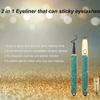 Easy to use 2 in 1 Lash Glue Liner Pen Self-adhesive Magic Eyeliner No Glue Magnetic Needed