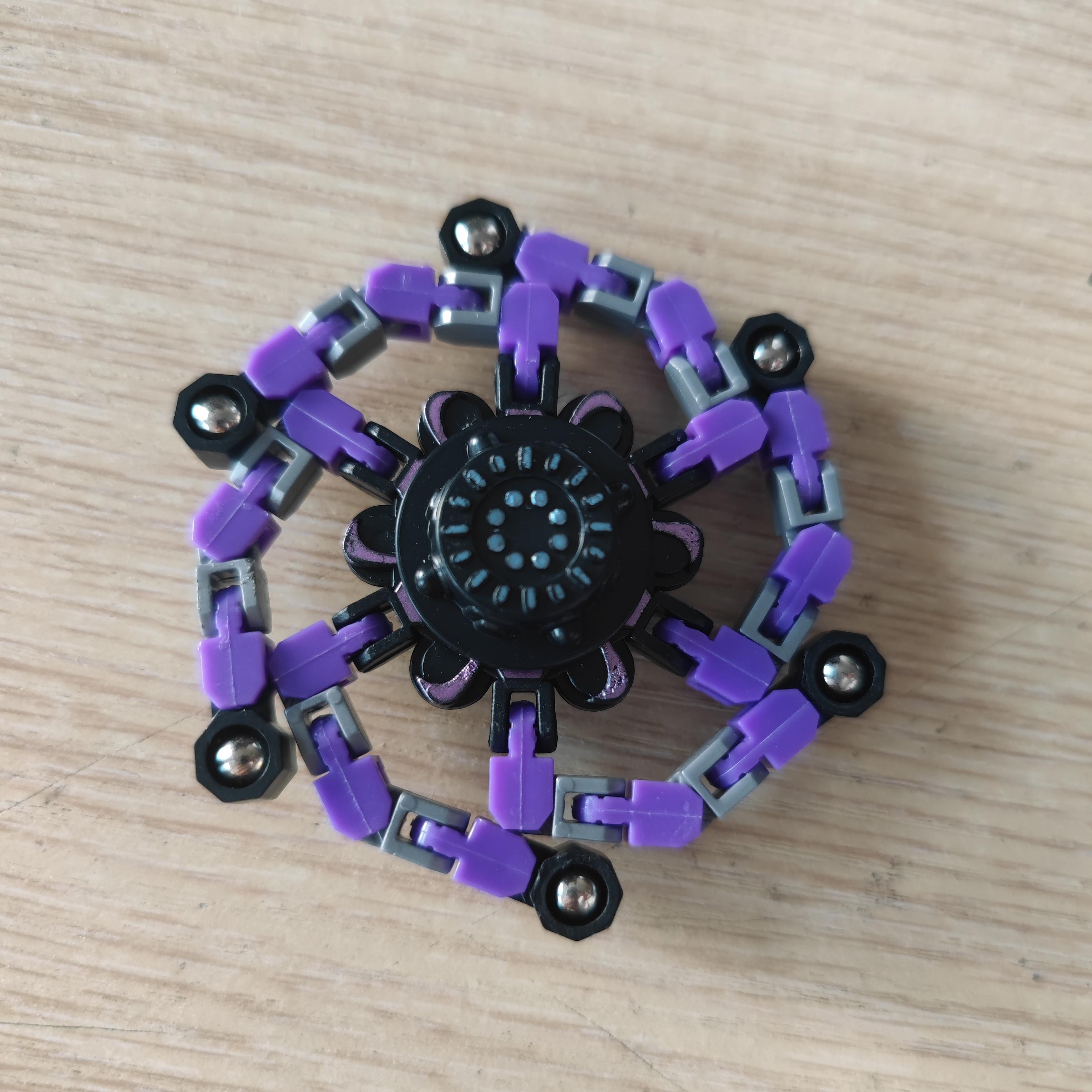 

Дитячі деформовані ланцюгові іграшки Fidget Spinner для дітей. Опір ручним спінером. Іграшки для вентиляційних отворів. Подарунок для дорослих. фіолетовий