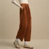 Women's Corduroy Irregular Hem Cropped Pants