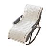 Cross-border Plush Reclining Chair Cushion: Thickened, Velvet-Striped, Quilted, Cotton-Filled, Foldable, Lazy Sofa Rocking Chair Cushion.