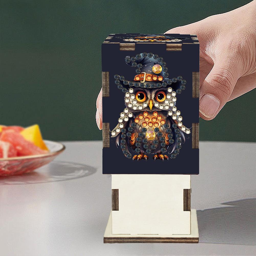 Rhinestones Decorative Toothpick Box 5D DIY Diamond Art Handmade Toothpick Holder Crystal Mosaic Toothpick Holder for Home Decor