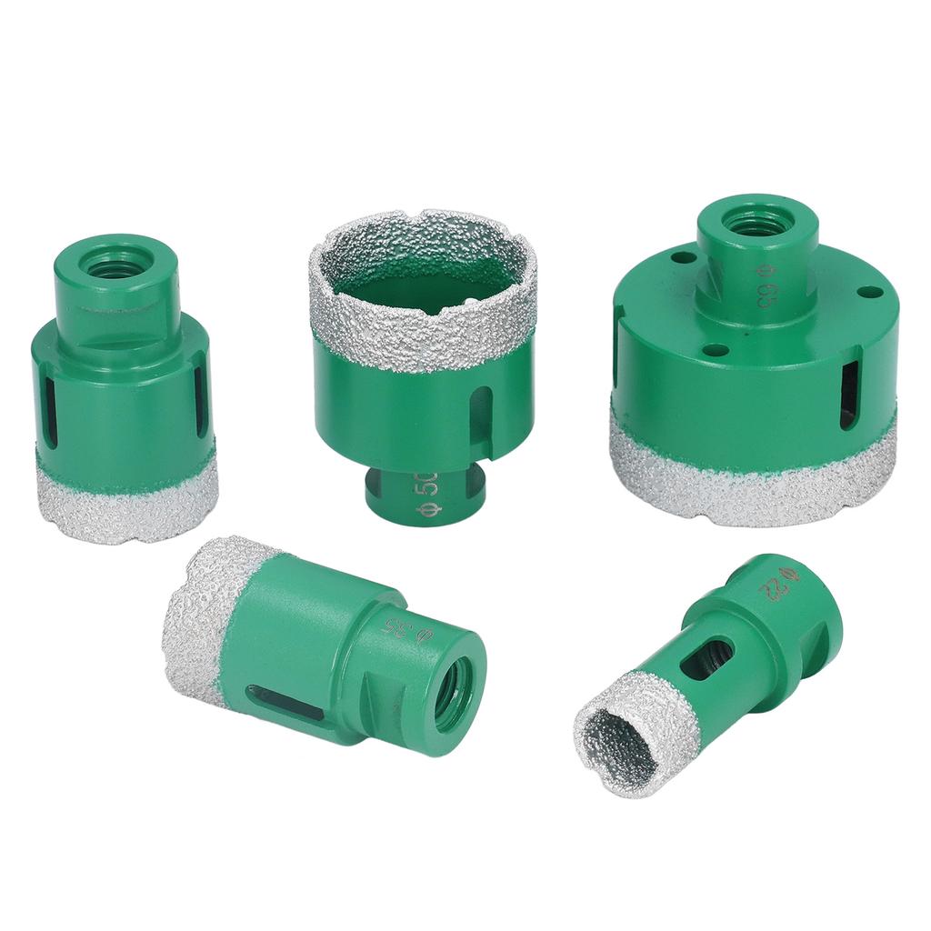 Diamond Hole Saw Set Drill Core Bits Saw Blade 22 35 40 50 65mm M14 for Glass Ceramic Granite