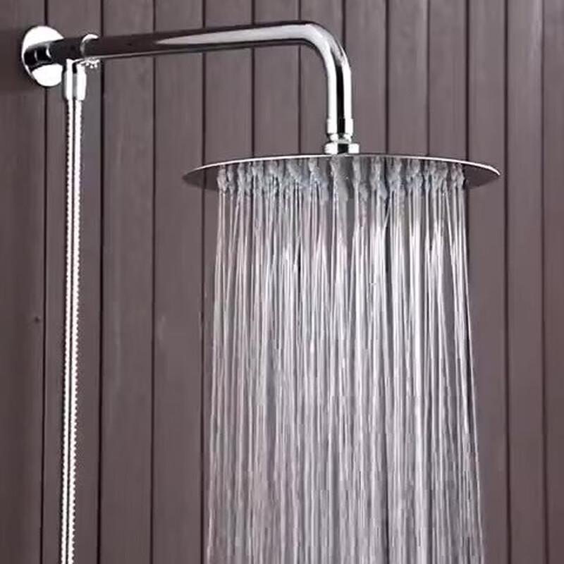 MDNG 8-inch Square Black 304 SS Rain Shower Head