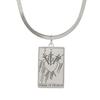 Tarot Cards Necklace for Women Stainless Steel Snake Chain Suit of Swords Traditional Tarot Art Minor Arcana Amulet Jewelry