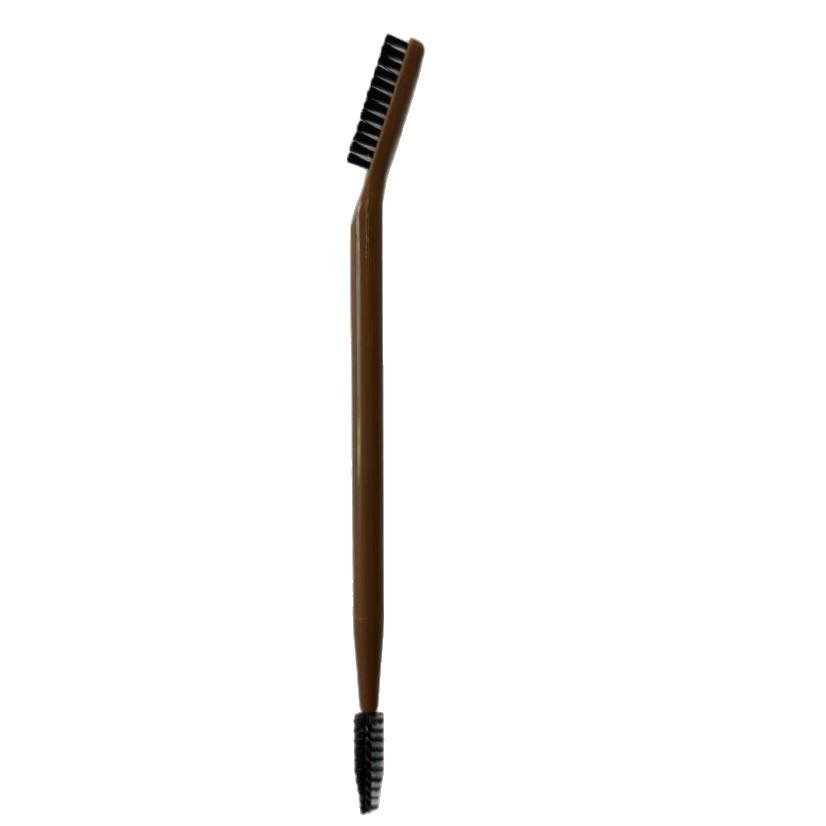 

Portable Dual-Head Eyebrow & Eyelash Brush: Comb & Curl with One Tool for Effortless Beauty.