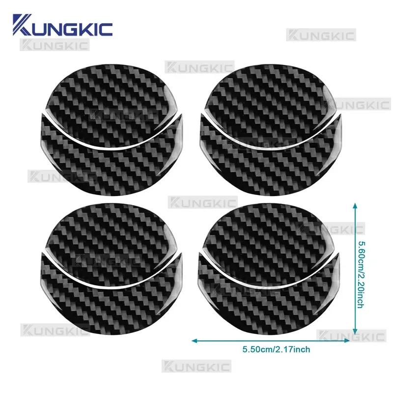 Real Soft Carbon Fiber Car Central Control Air Outlet Sticker For Renault Dacia Duster 2013 2014 2015 2016 2017 2018 Accessories