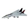 FineMolds 1/72 Flugzeugserie US Navy F-14A Tomcat USS Independence 1995 Plastikmodell FP32, ca. 26,8 cm Länge, 17 cm Breite, 7 cm