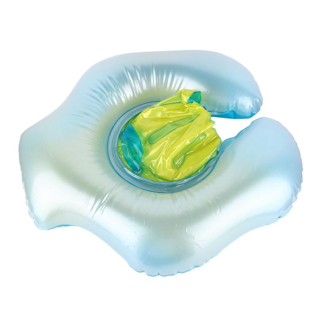 Baby Swimming Ring PVC Cartoon Inflatable Swim Float Children Anti Flip Pool Float with Life Jacket