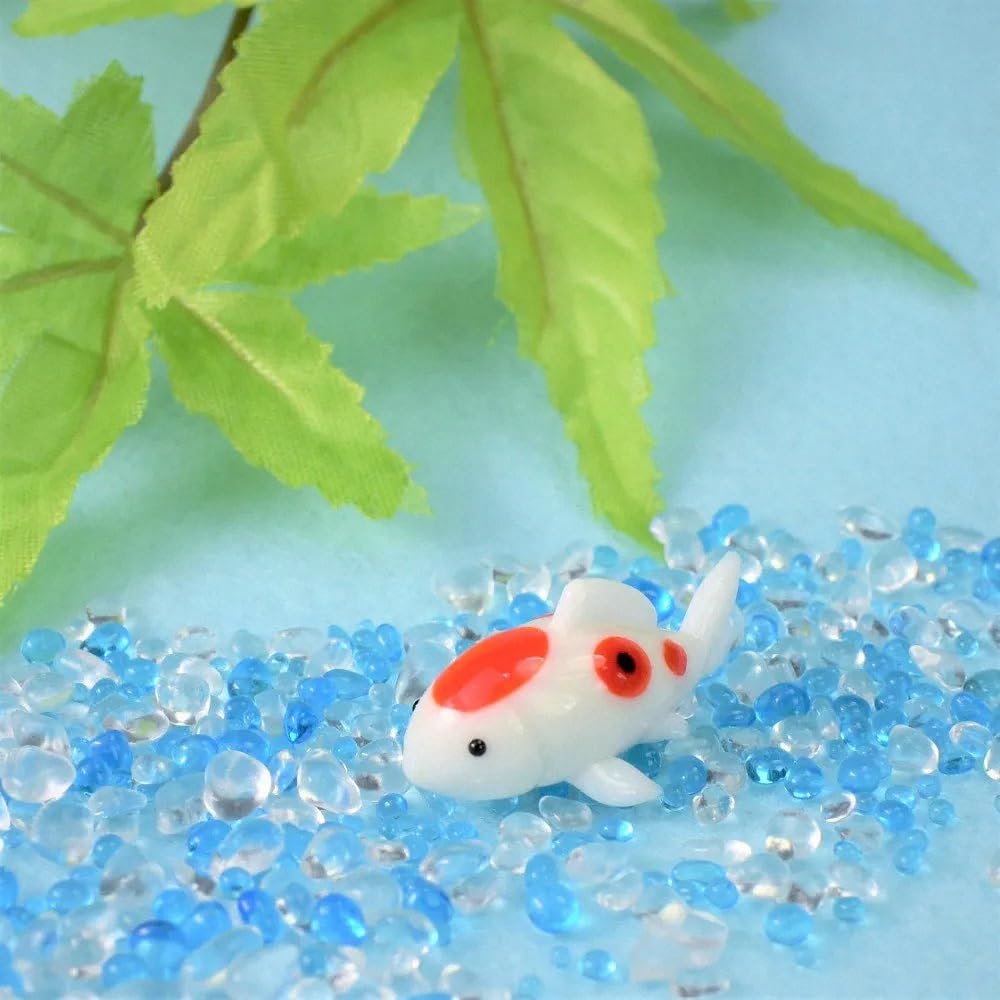 Four Cart Cute Handmade Glass Crafts [Koi] X 5-Piece Set