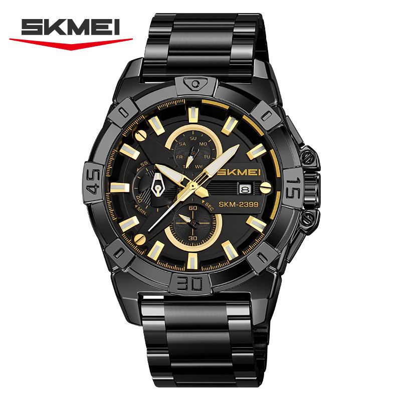 Business men's watch waterproof high-end men's watch luminous chronograph quartz watch