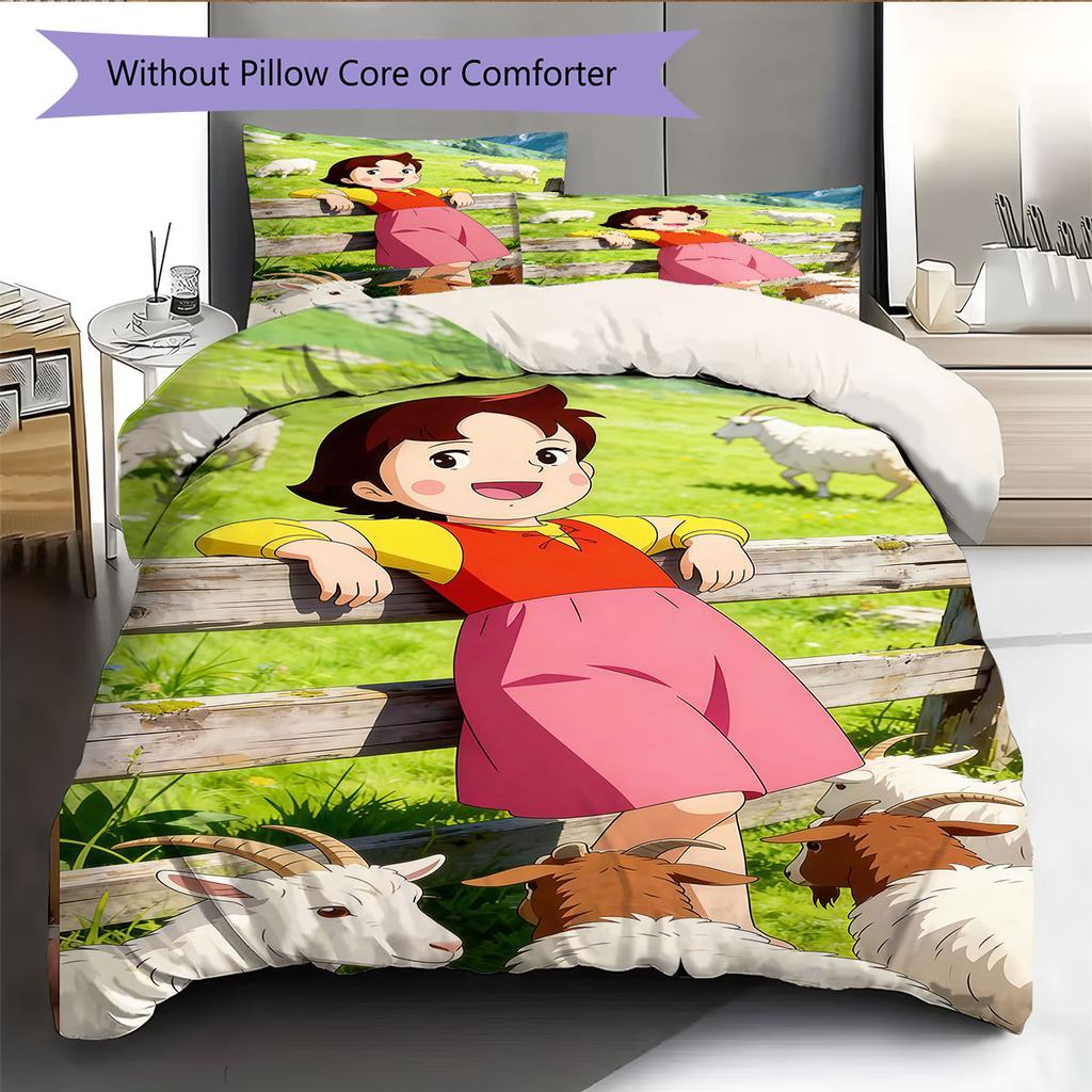Heidi Bedding Quilt Set Quilt Cover Pillowcase Home Decoration Birthday Gift (1 * Duvet Cover + 2 * Pillowcase, Without Core)
