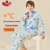 Langsha Boys' Winter Flannel Pajama Set