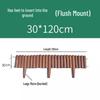 Milin Carbonized Wood Garden Border Fence